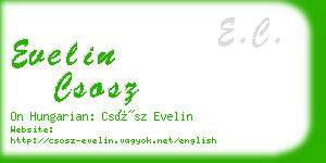 evelin csosz business card
